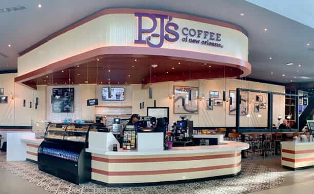 PJs coffee front register